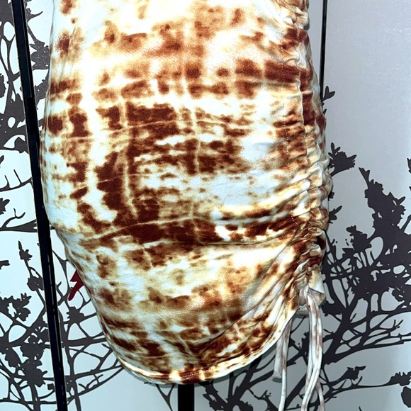 Tie Dye 🇵🇭 Brown, Yellow, White Free Size S to M T-Shirt Dress NWOT$25 - Picture 4 of 10